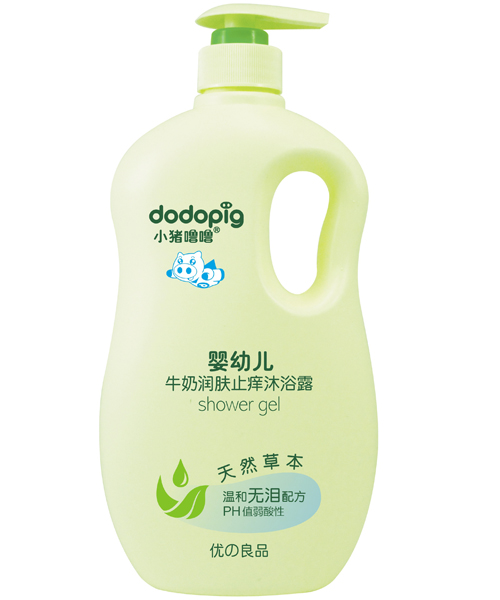小豬嚕嚕嬰幼兒牛奶潤(rùn)膚止癢沐浴露800ml