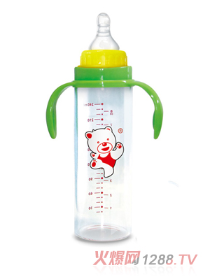 Babykin（貝沁）標(biāo)口直身高硼硅玻璃奶瓶240ML