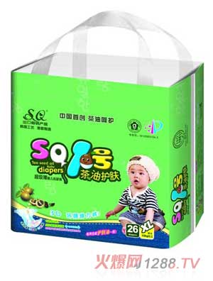 SQ1號(hào)茶油護(hù)膚嬰兒紙尿褲XL碼