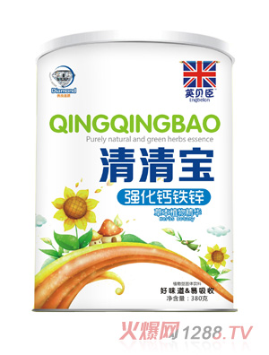 英貝臣強(qiáng)化鈣鐵鋅清清寶380g