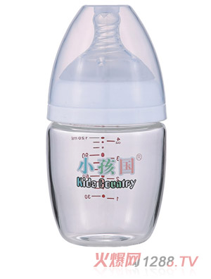 小孩國初生寬口玻璃奶瓶120ML