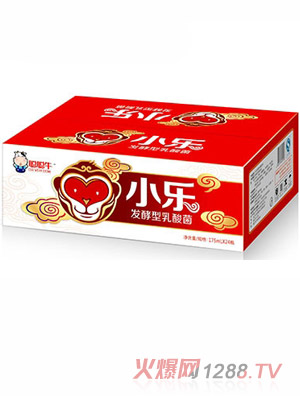 聰聰牛小樂(lè)發(fā)酵型乳酸菌草莓味175mlx24瓶