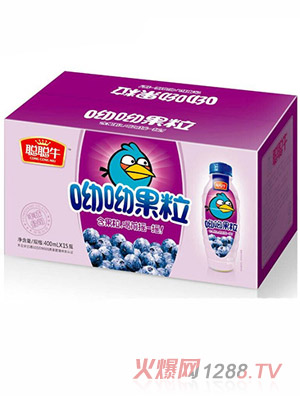 聰聰牛呦呦果粒藍(lán)莓400ml×15瓶