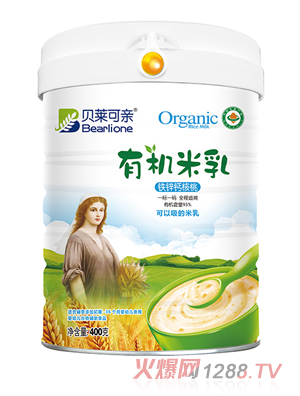 貝萊可親有機(jī)米乳-鐵鋅鈣核桃400克