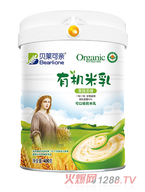 貝萊可親有機(jī)米乳-果蔬多維400克