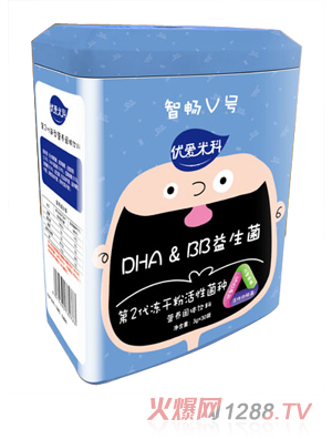 優(yōu)愛米科DHA BB益生菌第2代凍干粉活性菌種營養(yǎng)固體飲料罐裝