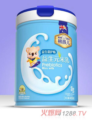 熊孩兒益生元米乳-益生菌護(hù)暢罐裝