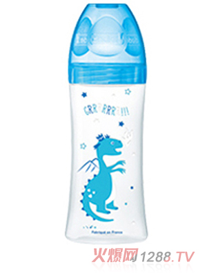 Dodie自然質(zhì)感寬口徑PP奶瓶 330ml 藍(lán)色