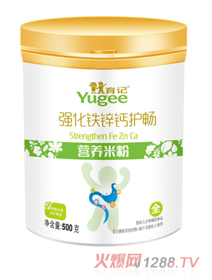 育記強化鐵鋅鈣護暢營養(yǎng)米粉