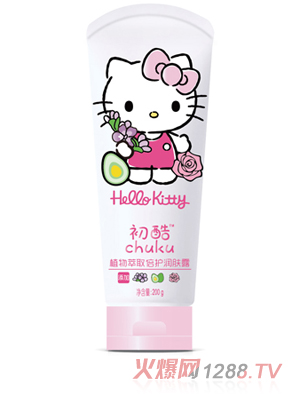 Hello Kitty初酷植物萃取倍護(hù)潤膚露 200g