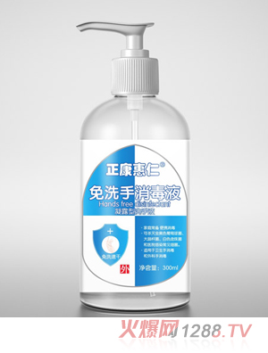 正康惠仁免洗手消毒液（凝膠）300ml