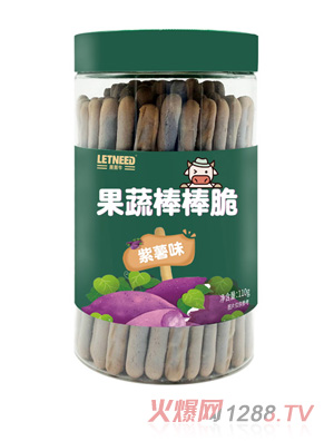 萊萊牛果蔬棒棒脆紫薯味