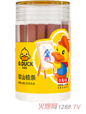 G.DUCK小黃鴨軟山楂條 草莓味