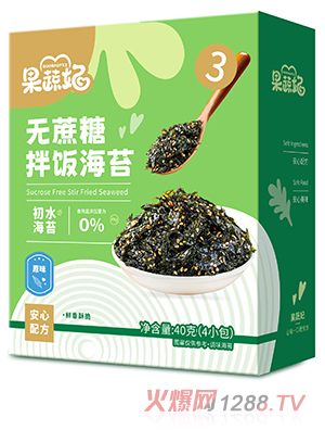 果蔬妃無蔗糖拌飯海苔 原味